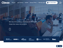 Tablet Screenshot of clavax.com
